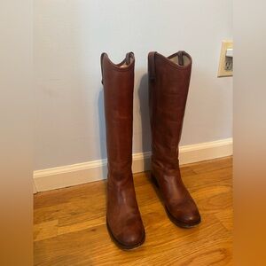 Frye Melissa Button Tall Boots Cognac